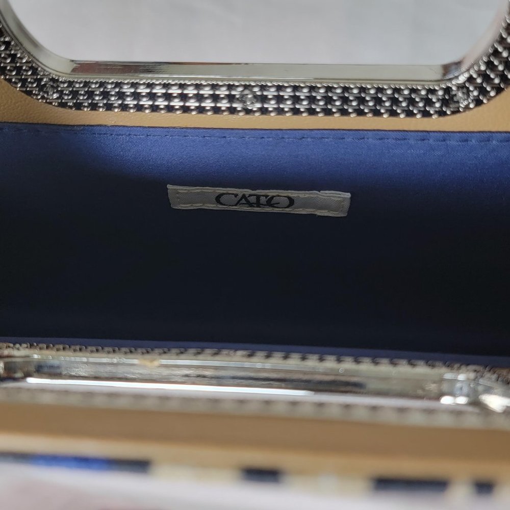 Cato Multi-Colored Patterned Clutch - image 5